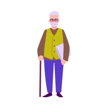 clipart old man