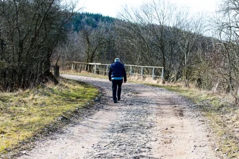 Old man wanders I Stock Photos