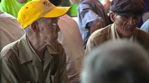 Old man on wedding Stock Footage 49063484