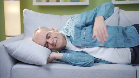The old man who gets sad when he remembers the past. Stock Footage 237793872