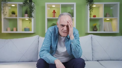 The old man who thinks he's wrong. Stock Footage 237794181