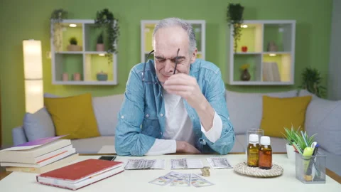 The old man, whose pension is not enough, looks at the camera and cries. Stock Footage 237795109