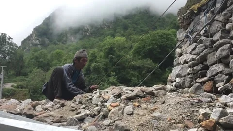 Old man working Stock Footage 134473208