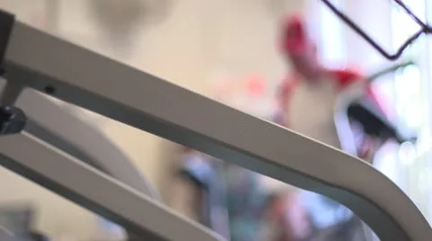 Old man working out, rack focus Stock Footage 10716819