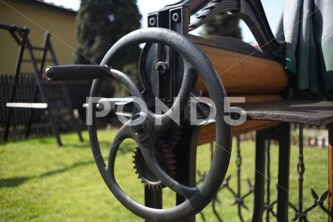Old Mangling Machine Stock Photos
