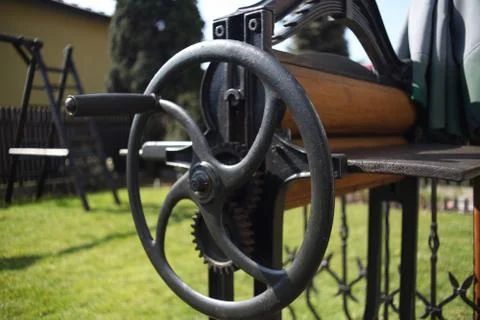 Old Mangling Machine Stock Photos