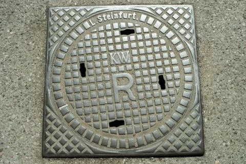 Old manhole Foto stock