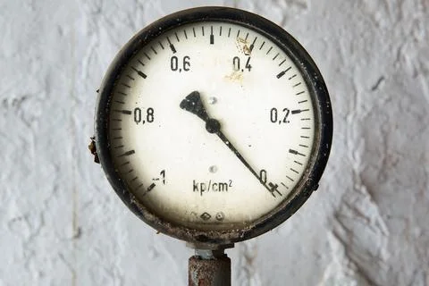 Old manometer on grunge background Stock Photos