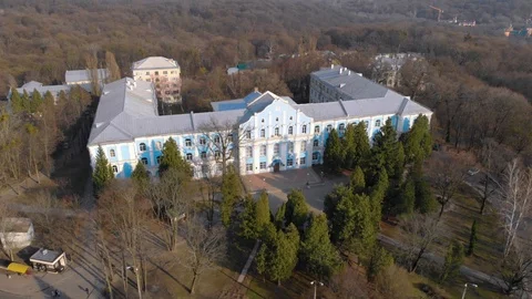 Old Manor Aerial Stock Footage 126730666