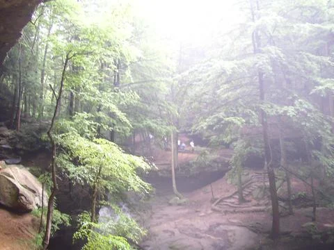 Old Man's Cave unit, Hocking Hills State Park, Ohio Stock Photos
