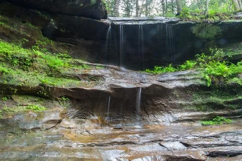Old Man's Cave unit, Hocking Hills State Park, Ohio Stock Photos