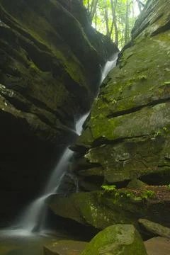 Old Man's Cave unit, Hocking Hills State Park, Ohio Stock Photos