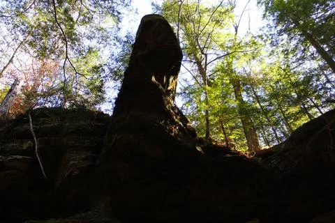 Old Man's Cave unit, Hocking Hills State Park, Ohio Stock Photos