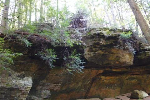 Old Man's Cave unit, Hocking Hills State Park, Ohio Stock Photos