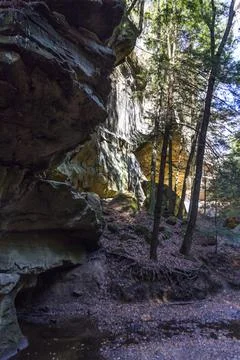 Old Man's Cave unit, Hocking Hills State Park, Ohio Stock Photos