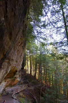 Old Man's Cave unit, Hocking Hills State Park, Ohio Stock Photos