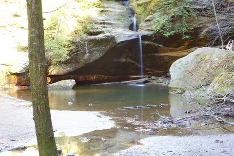 Old Man's Cave unit, Hocking Hills State Park, Ohio Stock Photos