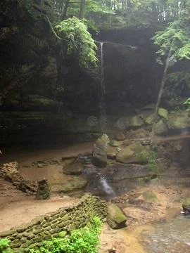 Old Man's Cave unit, Hocking Hills State Park, Ohio Stock Photos
