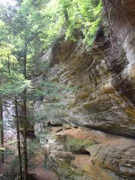 Old Man's Cave unit, Hocking Hills State Park, Ohio Stock Photos
