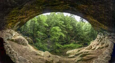 Old Mans Cave From Within Stock Photos