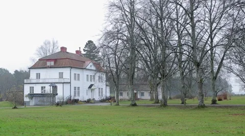 Old Mansion in the woods Stock Footage 57769159