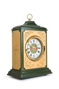 Old mantle clock Foto stock