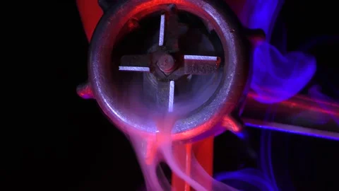 An old manual meat grinder Stock Footage 156131493
