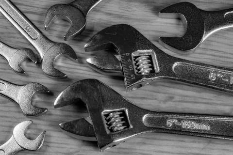 Old manual tools Stock Photos