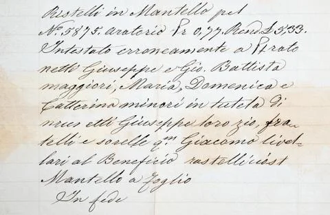 Old manuscript Stock Photos