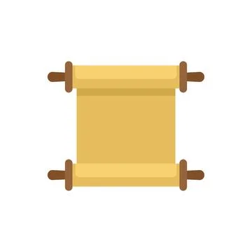 Old manuscript scroll representing history and literature Stock Illustration