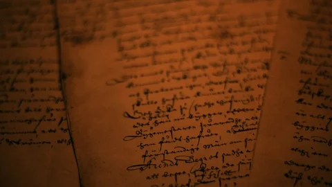 Old manuscripts on paper. Stock Footage