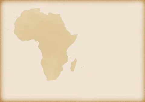 Old map of africa Stock Illustration