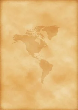 Old map of america Stock Photos
