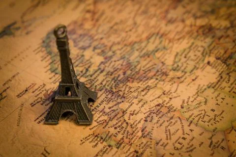 Old map decorations. Stock Photos