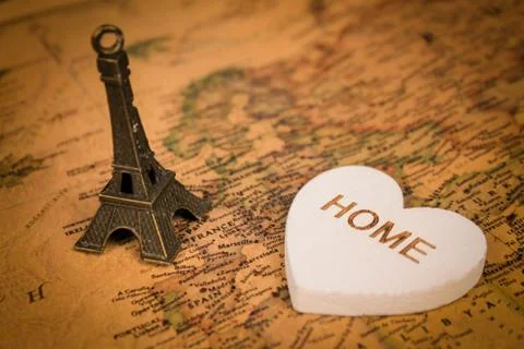 Old map decorations. Stock Photos