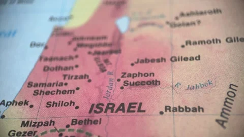 Old Map Kingdom On Bible, Slider Shot 스톡 동영상 245941570
