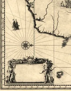 Old map Stock Photos