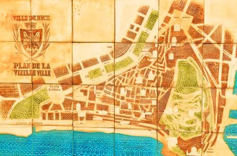 Old map Stock Photos
