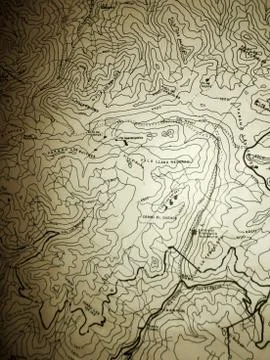 Old map of the sierra Stock Photos