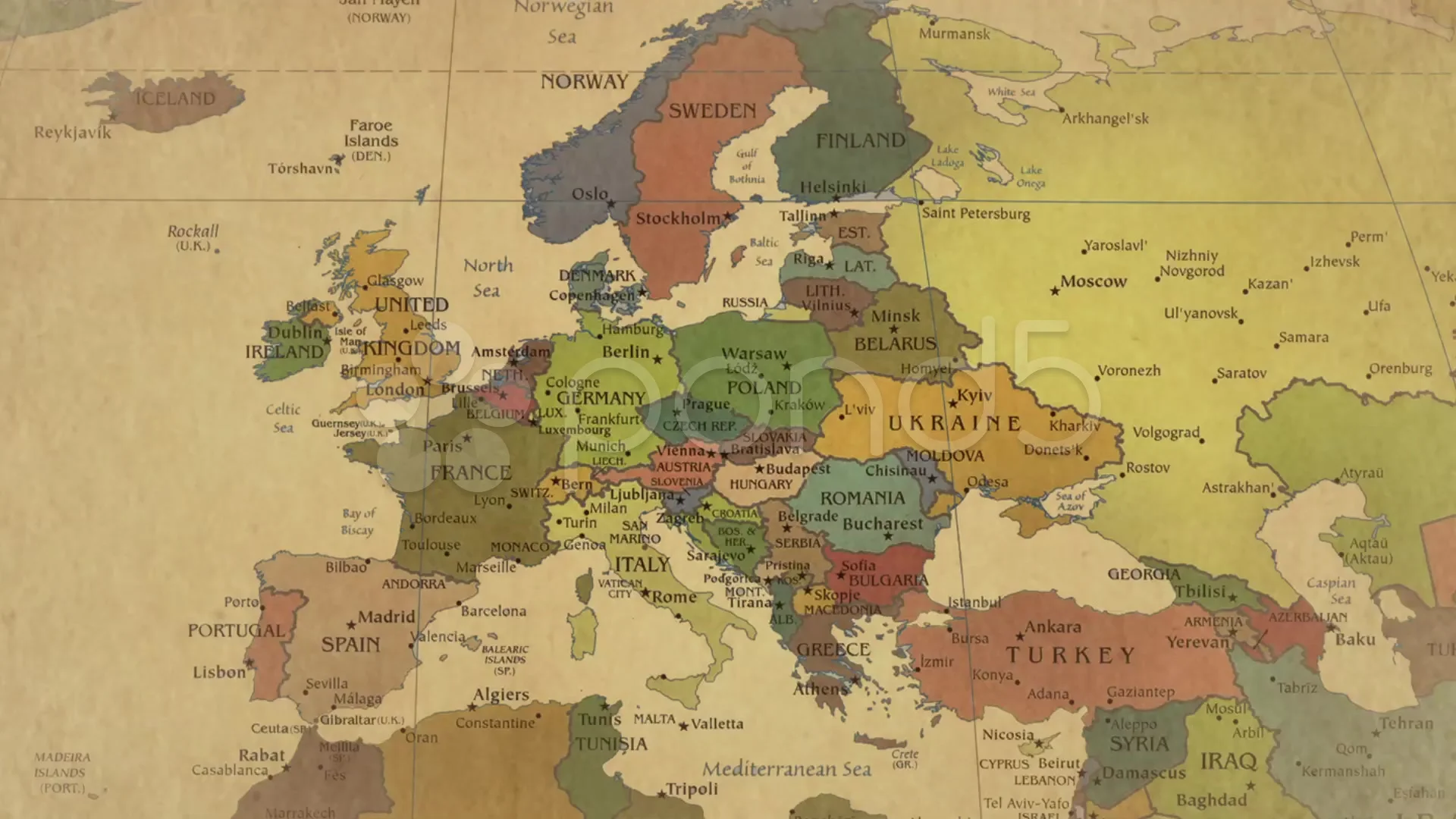 europe old map wallpaper