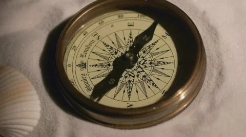 Old mariner's compass Stock Footage 625366