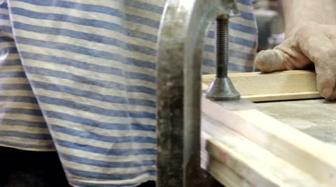 The old master carpenter Stock Footage 61432061