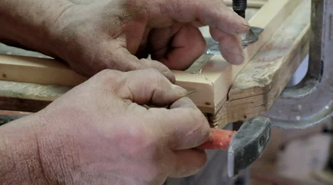The old master carpenter Stock Footage 61435047