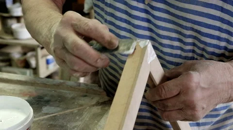 The old master carpenter Stock Footage 61436259