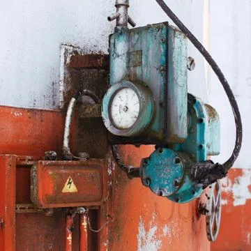 Old measuring device Foto stock