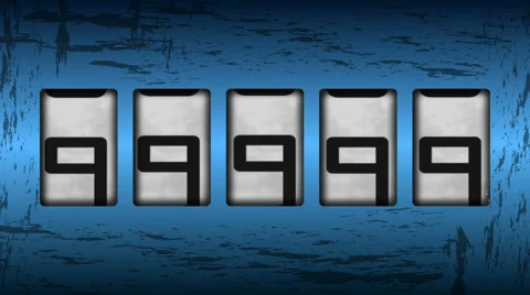 Old mechanical counter Stock Footage 64771940