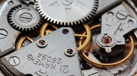 The Old Mechanism Hours Stock Footage 58898699