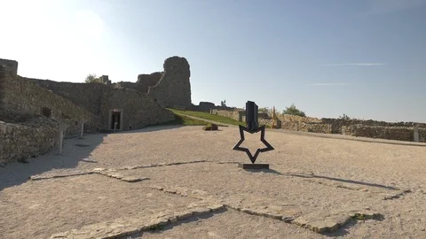 Old Medieval Castle Stock Footage 120534842