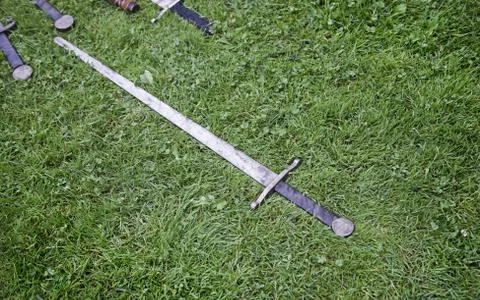 Old medieval sword Stock Photos