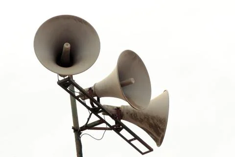 Old megaphone Stock Photos